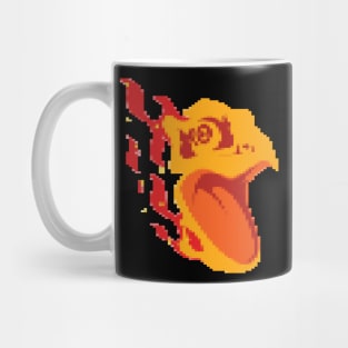 Komodo Dragon Head on Fire Mug